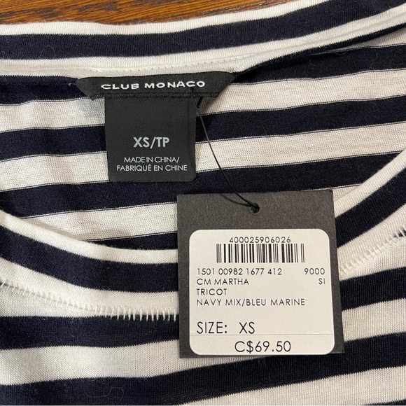 NWT | Club Monaco Striped Shirt - Picture 2 of 4